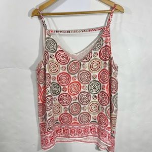 Loft Plus Medallion Printed Cami Top Size 16